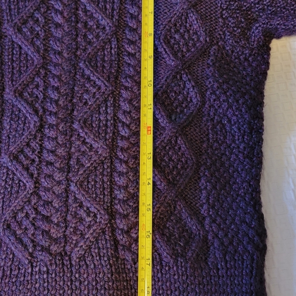 Hand Knit Cable Sweater - Picture 3 of 4